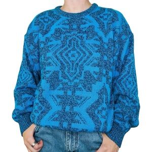 Vintage 90s Western Southwest Aztec Sweater